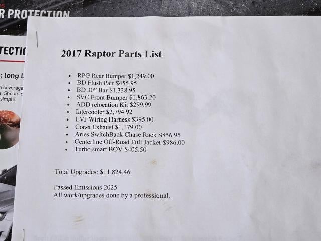 2017 Ford F-150 Raptor