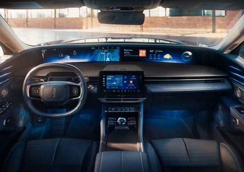 The panoramic display is shown in a 2025 Lincoln Nautilus® SUV. | Joe Rizza Lincoln of Orland Park in Orland Park IL