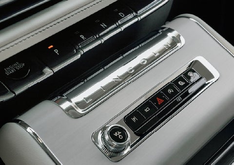 The piano key gear selector of a 2027 Lincoln Aviator® Back Label™ SUV. | Joe Rizza Lincoln of Orland Park in Orland Park IL